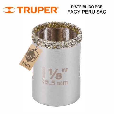 Sierra copa con diamante 1-1/8″ Truper 17127