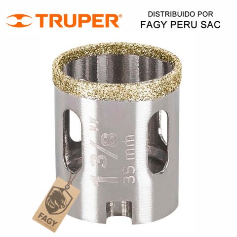 Sierra copa con diamante 1-3/8″ Truper 17129