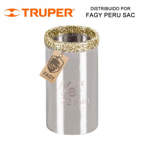 Sierra copa con diamante 7/8″ Truper 17125