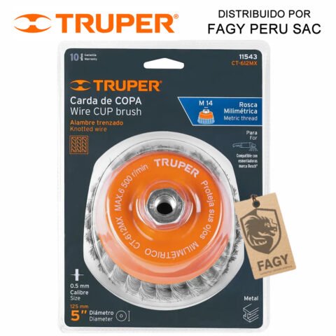 Escobilla tipo copa 5″ Truper 11543