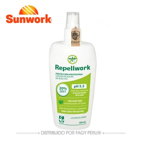 Repelente ocupacional 100 ml repellwork Sunwork